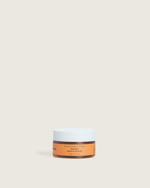 Mini exfoliante de papaya para el cuero cabelludo