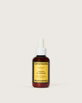 Ceremonia Aceite de Moska heritage scalp remedy oil in amber 60ml dropper bottle with yellow label.